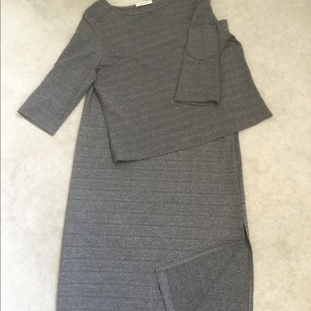 Gray Maxi Skirt and Top